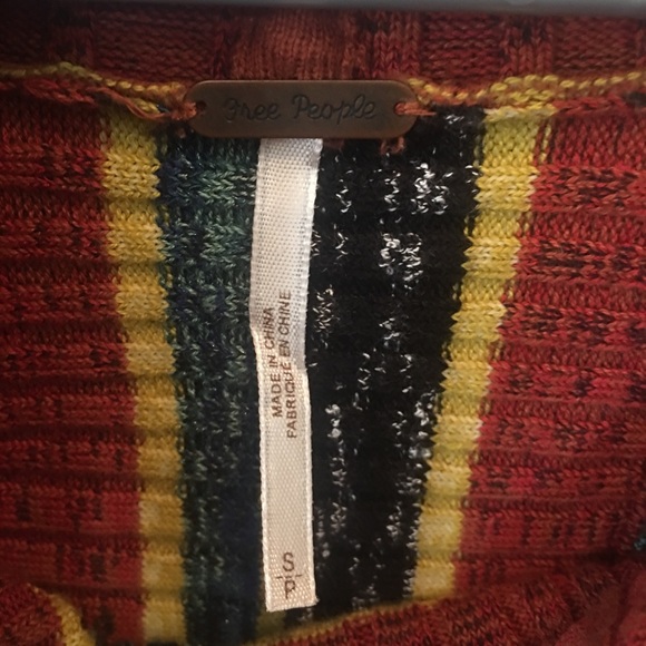 Free People Carly Cowl Striped Knit Top - Picture 8 of 8